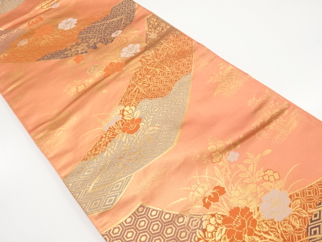JAPANESE NAGOYA OBI / WOVEN CLASSICAL PATTERN
